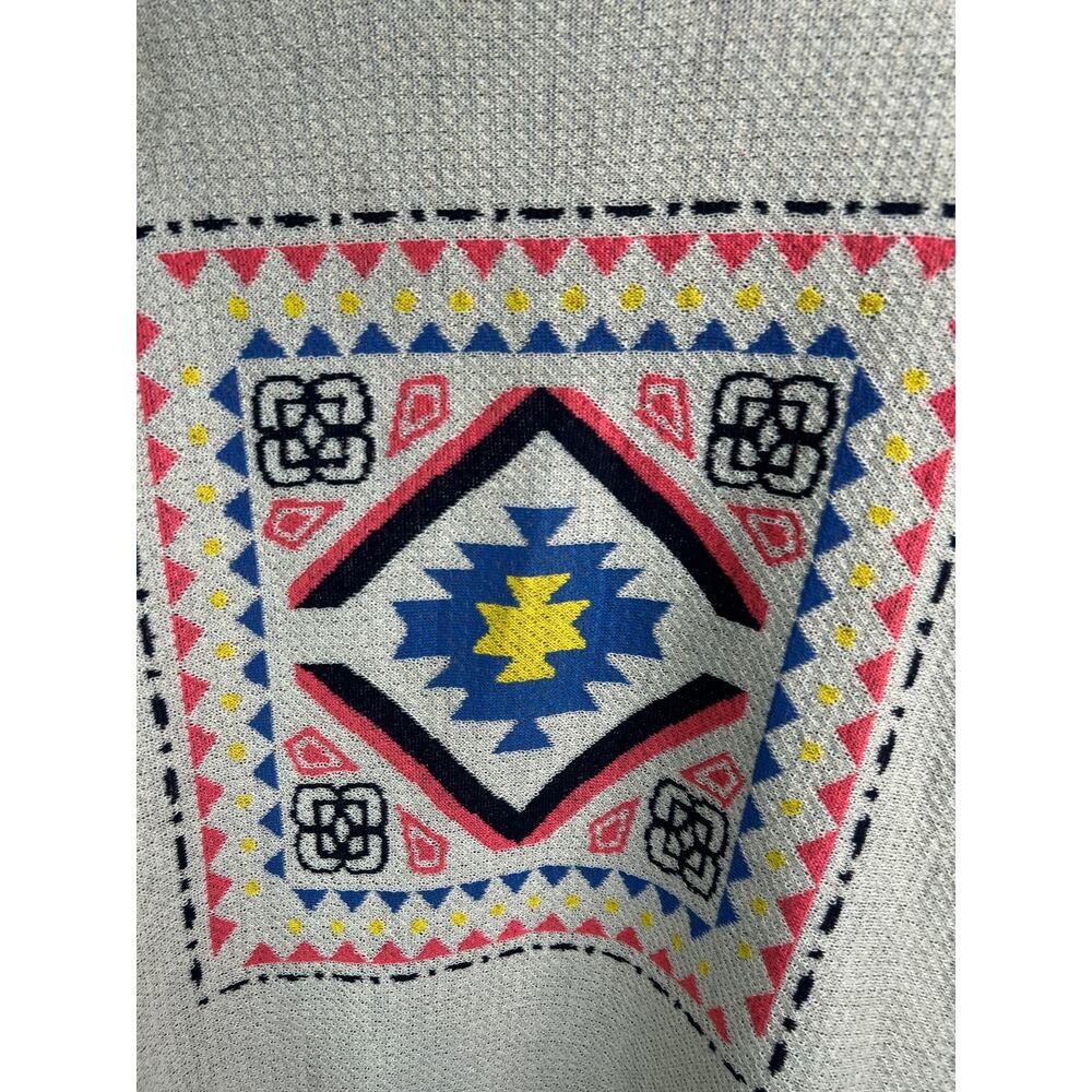 Flying Tomato Open Front Geometric Tribal Cardigan Sweater M/L - Picture 3 of 9